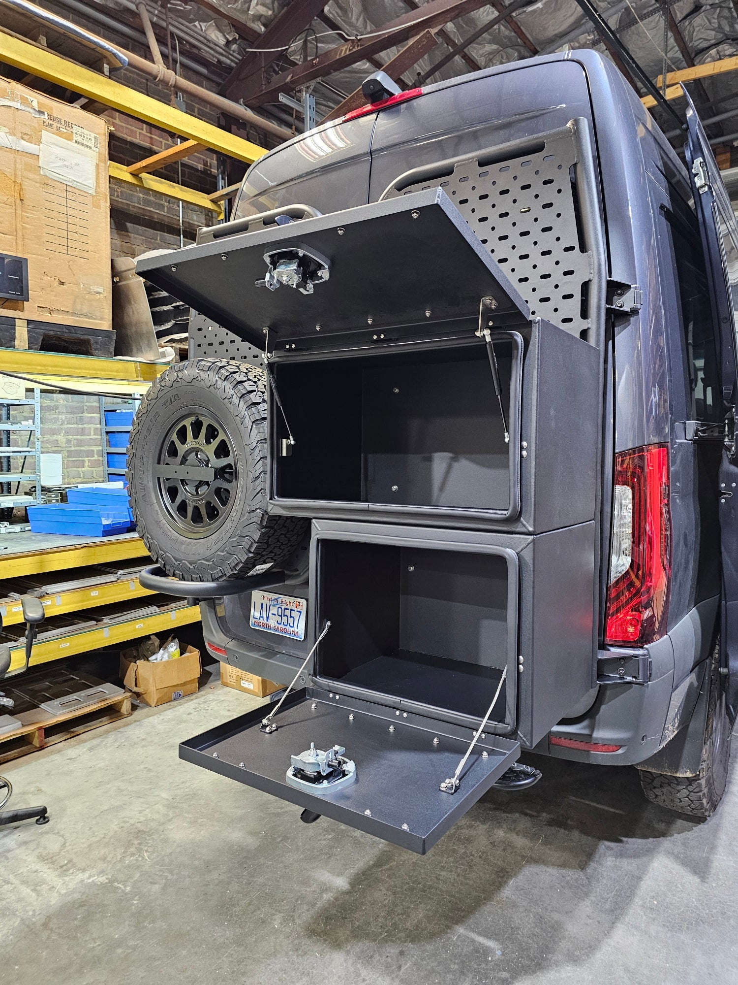 Sprinter Van Cargo Boxes | Aluminum Exterior Storage Boxes ...